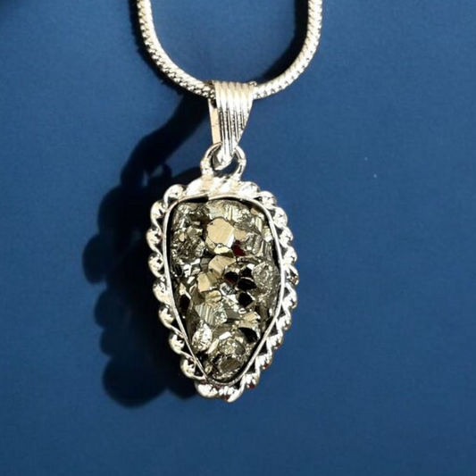 Raw Pyrite Pendant