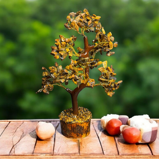 Tiger Eye Crystal Tree