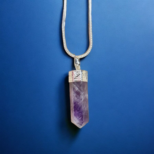 Amethyst Pencil Pendant