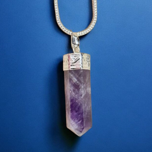 Amethyst Pencil Pendant