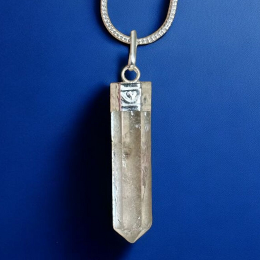 Clear Quartz Pencil Pendant