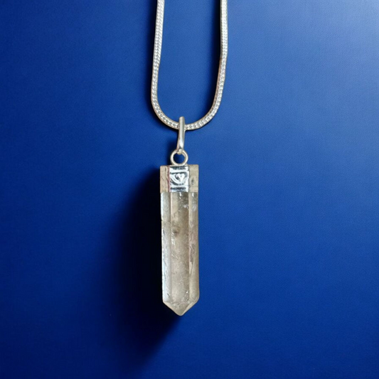 Clear Quartz Pencil Pendant